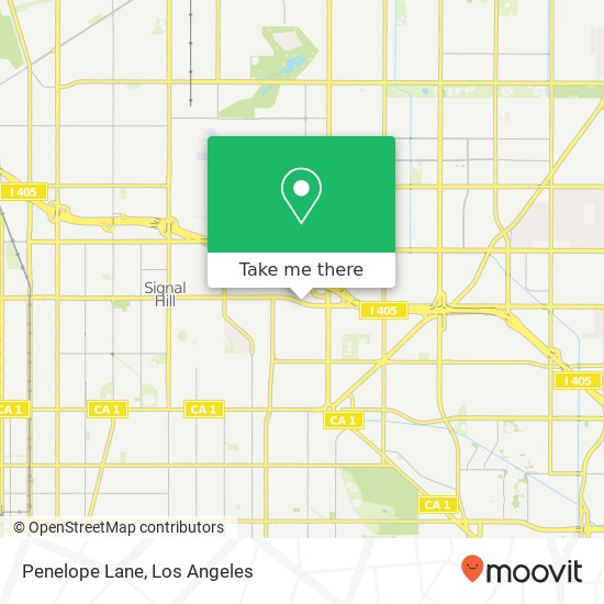 Mapa de Penelope Lane, 4101 E Willow St Long Beach, CA 90815