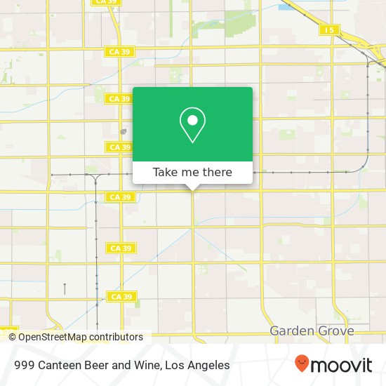 999 Canteen Beer and Wine map
