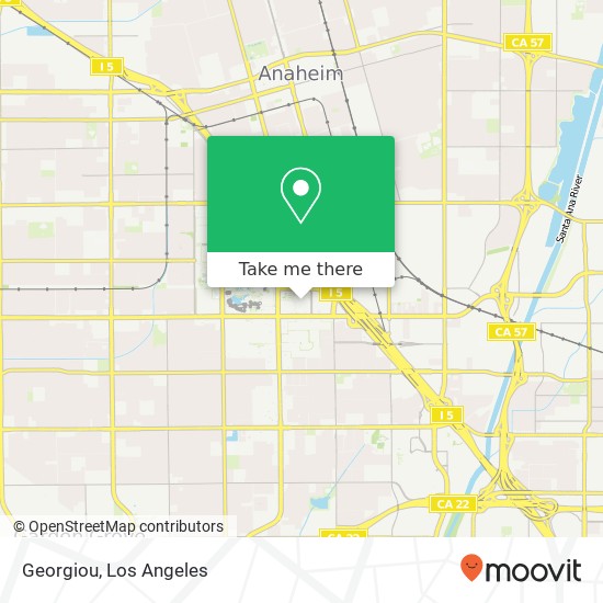 Mapa de Georgiou, 321 W Katella Ave Anaheim, CA 92802