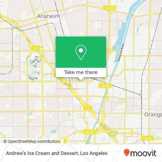 Andrew's Ice Cream and Dessert, 1549 E Katella Ave Anaheim, CA 92805 map