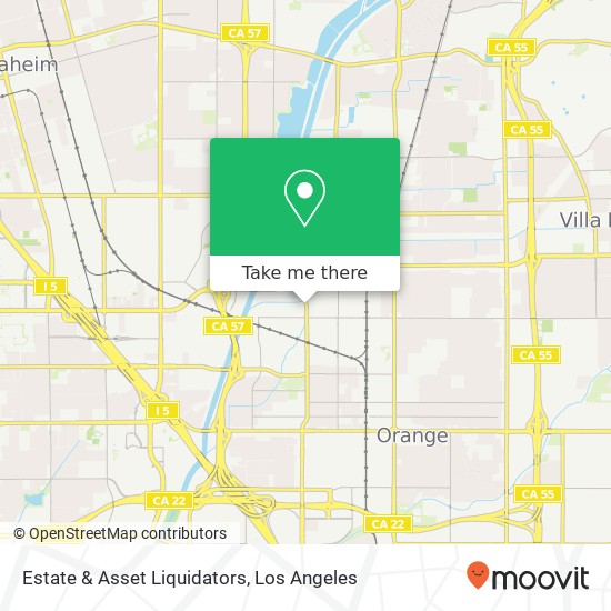 Mapa de Estate & Asset Liquidators, 958 N Main St Orange, CA 92867