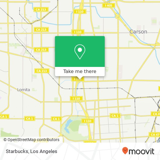 Mapa de Starbucks, 651 W Sepulveda Blvd Carson, CA 90745