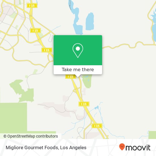 Mapa de Migliore Gourmet Foods, 2785 Cabot Dr Corona, CA 92883