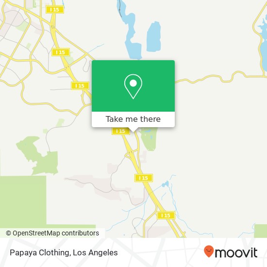 Mapa de Papaya Clothing, 2785 Cabot Dr Corona, CA 92883