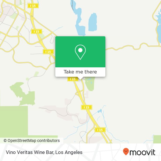 Mapa de Vino Veritas Wine Bar, 2785 Cabot Dr Corona, CA 92883