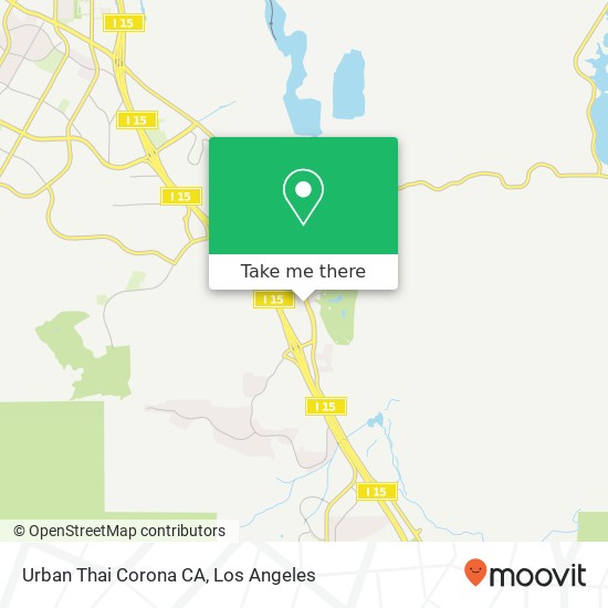 Mapa de Urban Thai Corona CA, 2795 Cabot Dr Corona, CA 92883