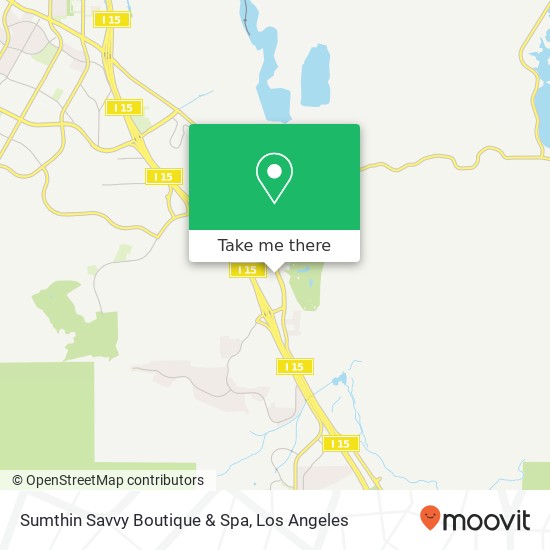 Mapa de Sumthin Savvy Boutique & Spa, 2785 Cabot Dr Corona, CA 92883