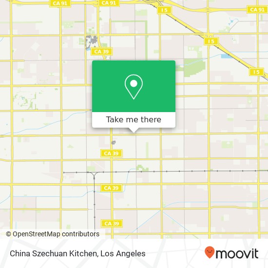 Mapa de China Szechuan Kitchen, 2807 W Ball Rd Anaheim, CA 92804