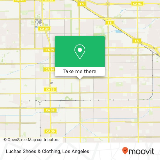 Mapa de Luchas Shoes & Clothing, 1224 S Magnolia Ave Anaheim, CA 92804