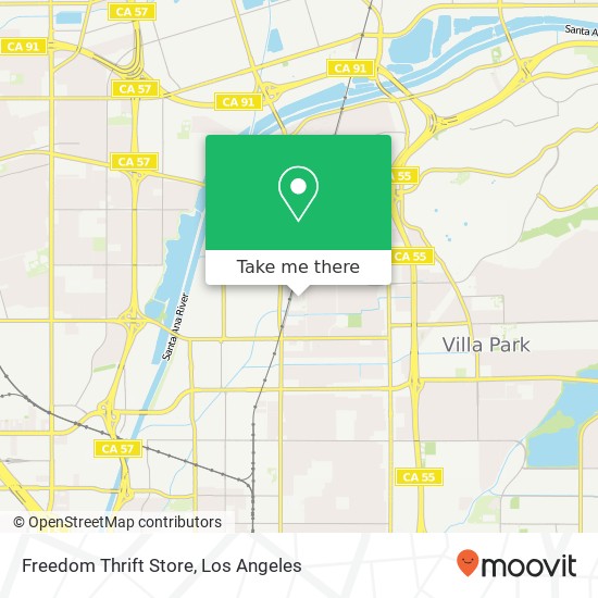 Mapa de Freedom Thrift Store, 339 E Grove Ave Orange, CA 92865