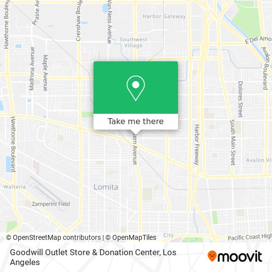 Mapa de Goodwill Outlet Store & Donation Center