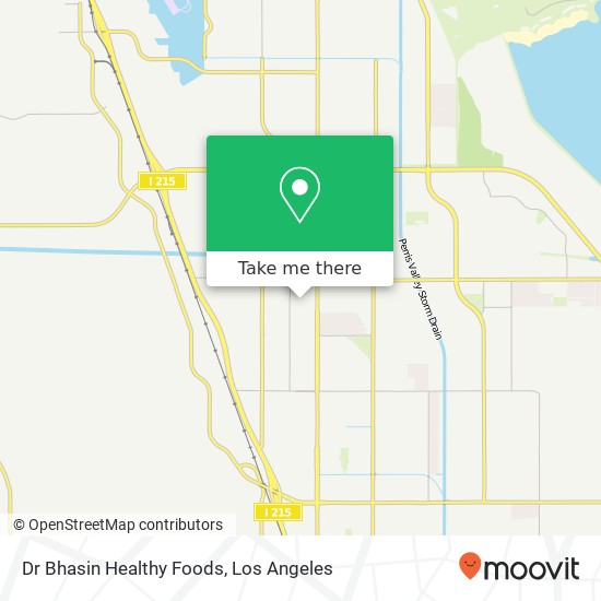 Mapa de Dr Bhasin Healthy Foods, 140 W Walnut Ave Perris, CA 92571