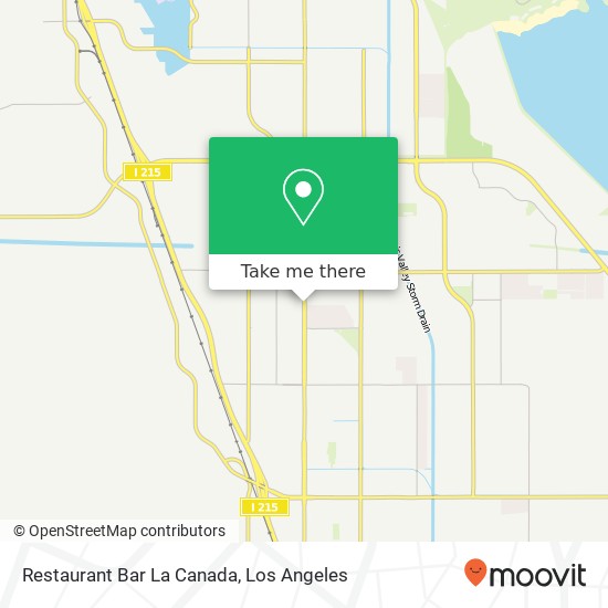 Mapa de Restaurant Bar La Canada, 2986 N Perris Blvd Perris, CA 92571