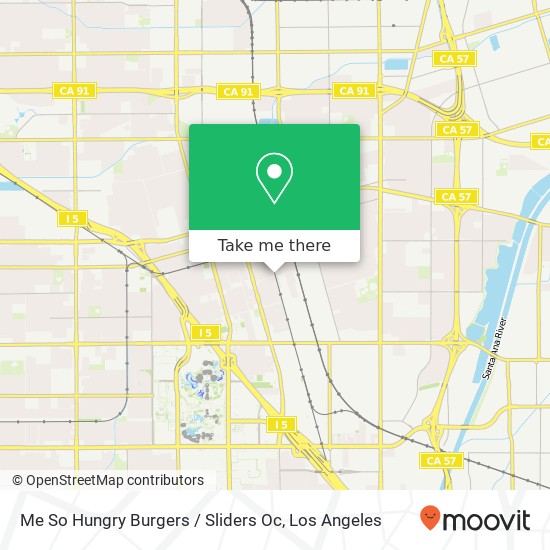 Me So Hungry Burgers / Sliders Oc, E South St Anaheim, CA 92805 map