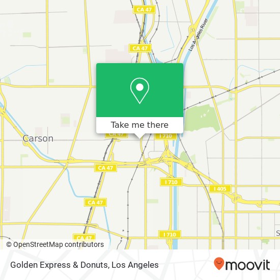 Mapa de Golden Express & Donuts, 2717 E Carson St Carson, CA 90810