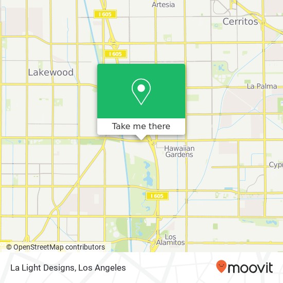 Mapa de La Light Designs, 7551 Carson Blvd Long Beach, CA 90808