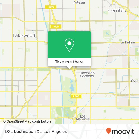 Mapa de DXL Destination XL, 7615 Carson Blvd Long Beach, CA 90808
