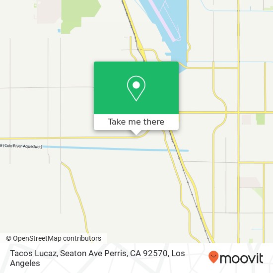Mapa de Tacos Lucaz, Seaton Ave Perris, CA 92570