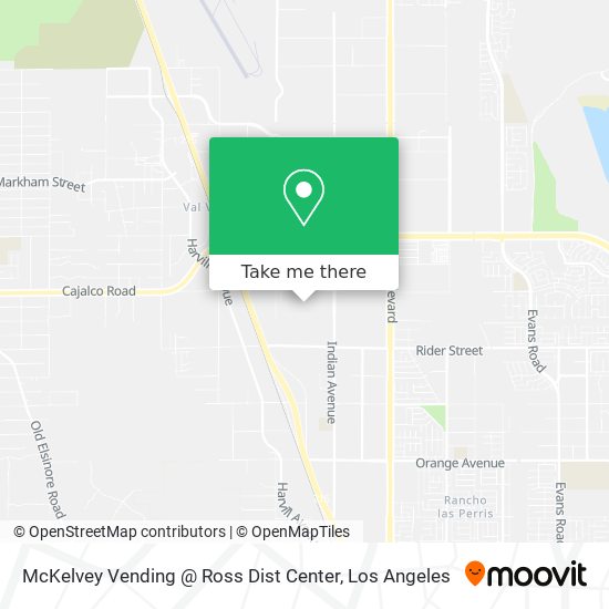 McKelvey Vending @ Ross Dist Center map