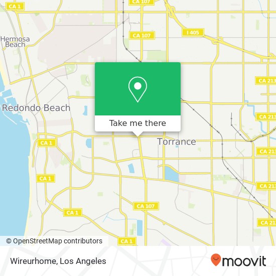 Mapa de Wireurhome, 21213 Hawthorne Blvd Torrance, CA 90503