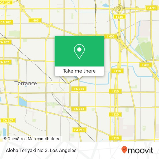 Mapa de Aloha Teriyaki No 3, 21162 S Western Ave Torrance, CA 90501