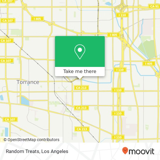 Mapa de Random Treats, 21151 S Western Ave Torrance, CA 90501