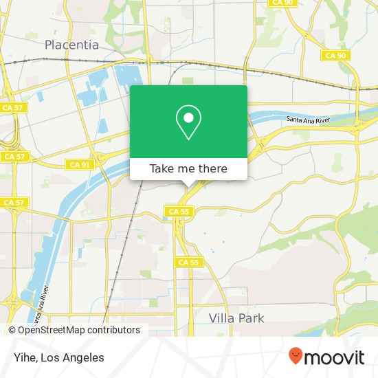 Mapa de Yihe, 3111 N Tustin St Orange, CA 92865