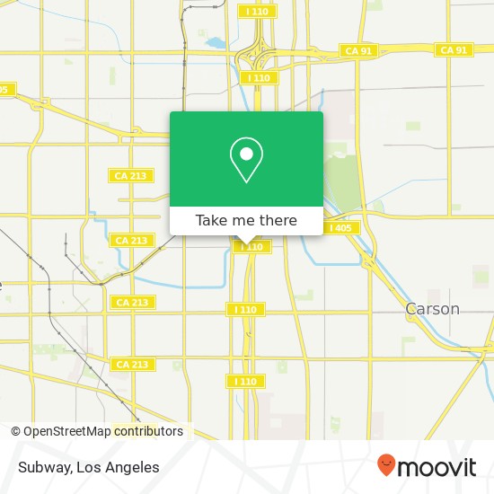 Mapa de Subway, 701 Torrance Blvd Torrance, CA 90502