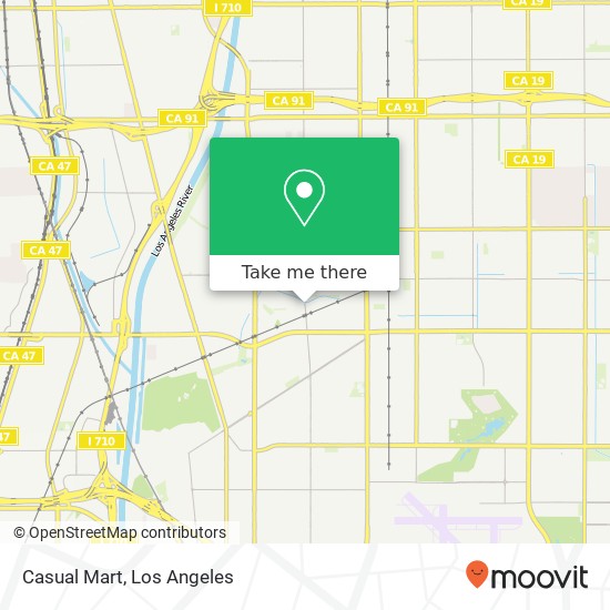 Mapa de Casual Mart, 5204 Orange Ave Long Beach, CA 90805