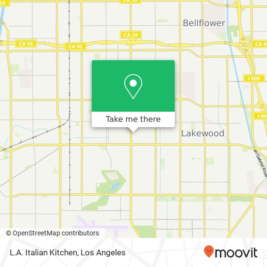 L.A. Italian Kitchen, 405 Lakewood Center Mall Lakewood, CA 90712 map