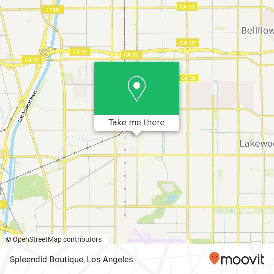 Mapa de Spleendid Boutique, 5241 Paramount Blvd Lakewood, CA 90712