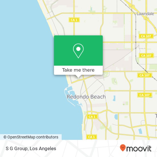 Mapa de S G Group, 501 Herondo St Hermosa Beach, CA 90254