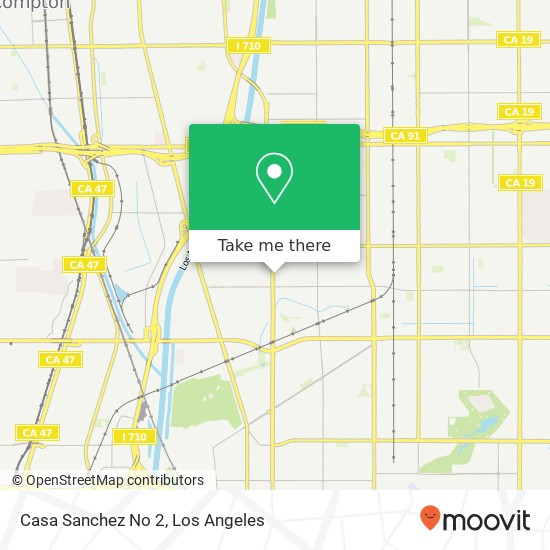 Mapa de Casa Sanchez No 2, 5498 Atlantic Ave Long Beach, CA 90805