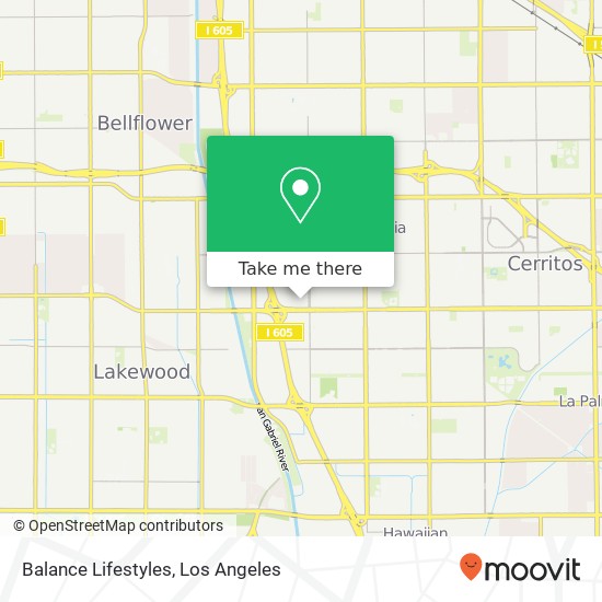 Mapa de Balance Lifestyles, 523 Los Cerritos Ctr Cerritos, CA 90703