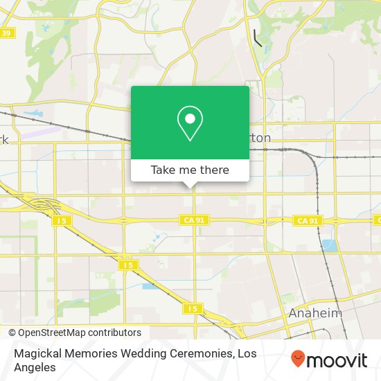 Mapa de Magickal Memories Wedding Ceremonies