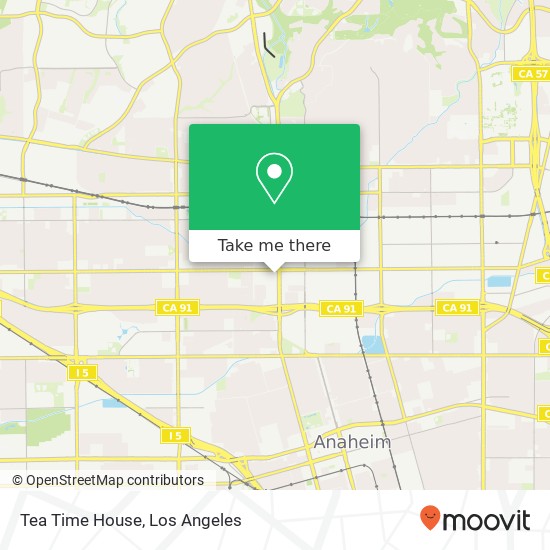 Mapa de Tea Time House, Fullerton, CA 92832
