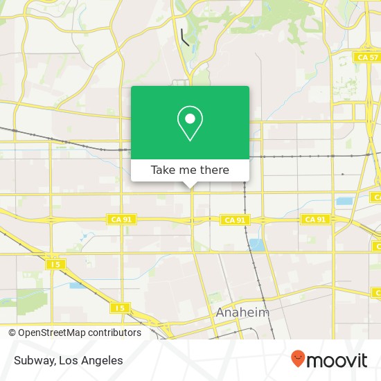 Subway, 1133 S Harbor Blvd Fullerton, CA 92832 map