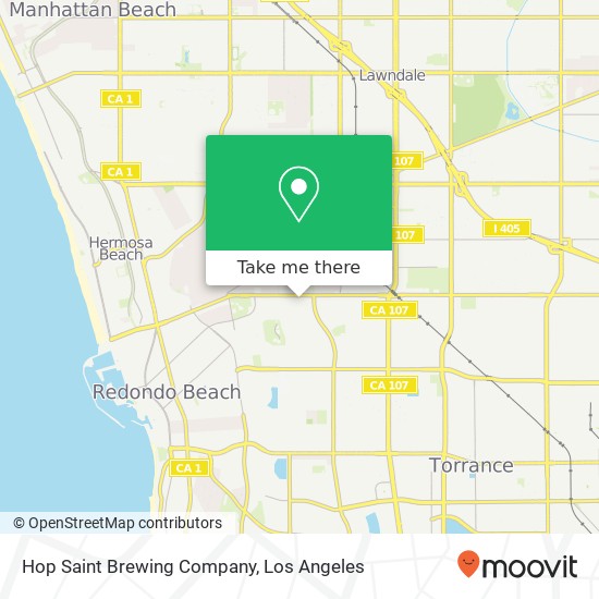 Mapa de Hop Saint Brewing Company, 5160 W 190th St Torrance, CA 90503