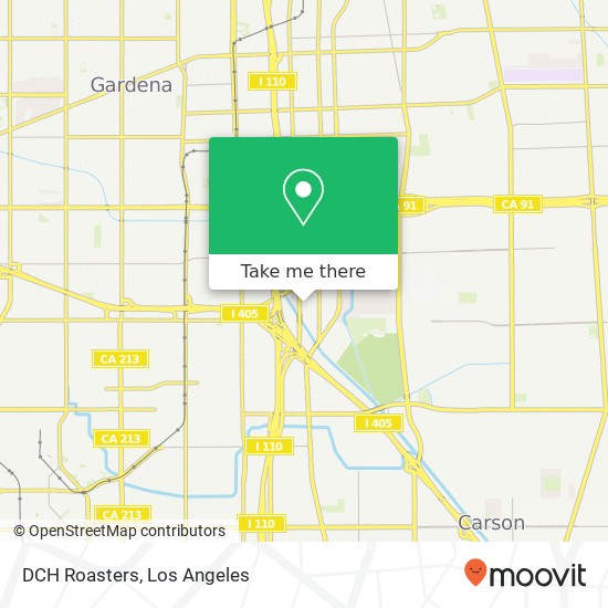 Mapa de DCH Roasters, 18600 S Figueroa St Gardena, CA 90248