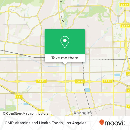 GMP Vitamins and Health Foods, 721 S Harbor Blvd Fullerton, CA 92832 map