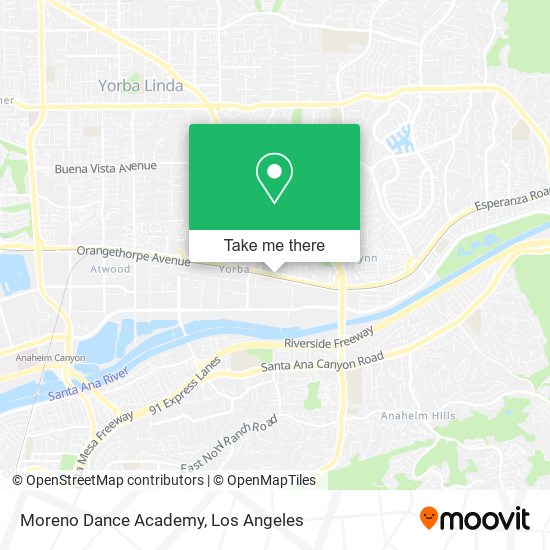 Moreno Dance Academy map
