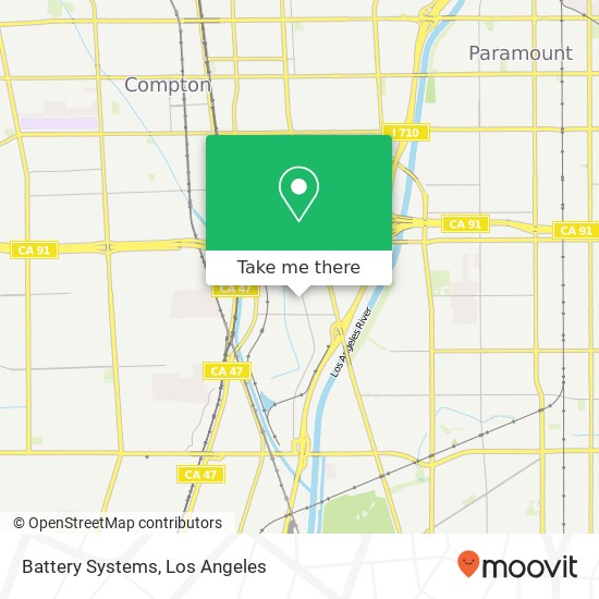 Mapa de Battery Systems, 3154 E Harcourt St Compton, CA 90221