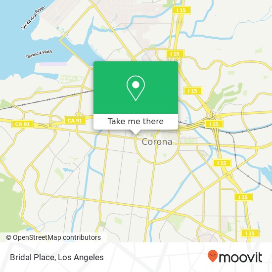 Mapa de Bridal Place, 510 W Grand Blvd Corona, CA 92882