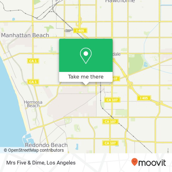 Mrs Five & Dime, 2418 Artesia Blvd Redondo Beach, CA 90278 map