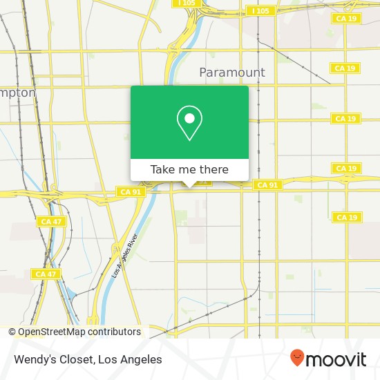 Mapa de Wendy's Closet, 901 E Artesia Blvd Long Beach, CA 90805