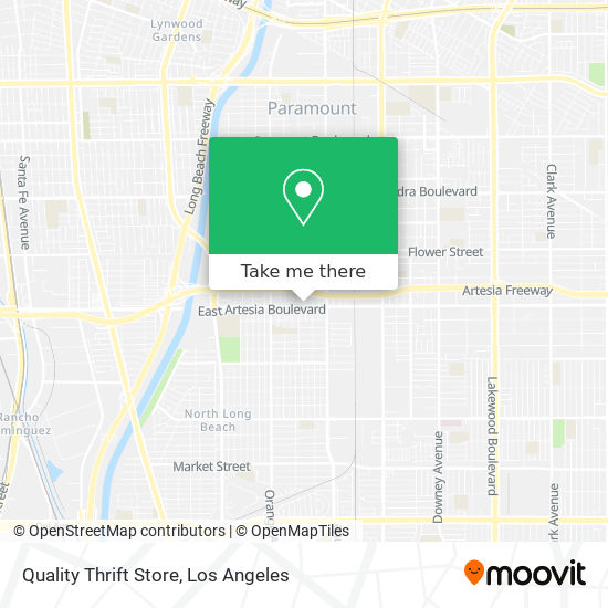 Mapa de Quality Thrift Store