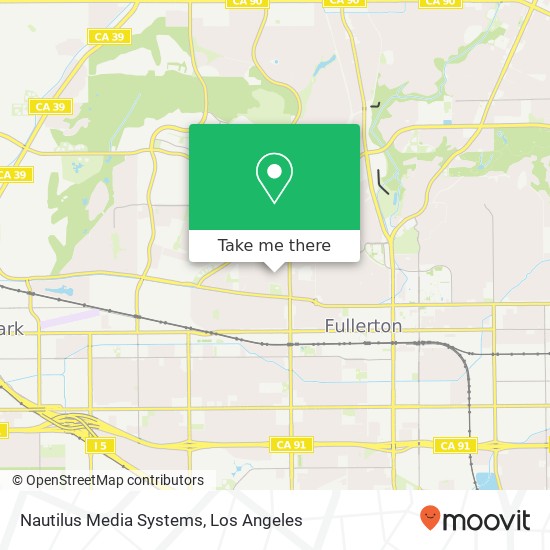 Mapa de Nautilus Media Systems, 1110 W Arroyo Dr Fullerton, CA 92833