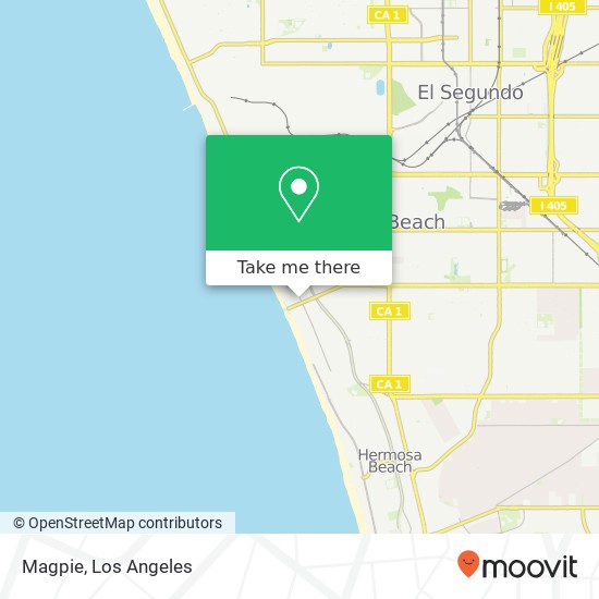 Mapa de Magpie, 1141 Highland Ave Manhattan Beach, CA 90266