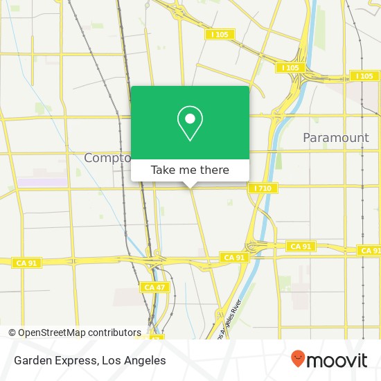 Mapa de Garden Express, 961 S Long Beach Blvd Compton, CA 90221