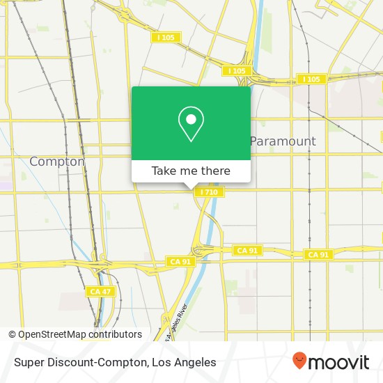 Mapa de Super Discount-Compton, 2717 E Alondra Blvd Compton, CA 90221